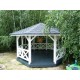 Gotowa drewniana altana 4.7 x 4.7 m Rodos