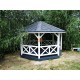 Gotowa drewniana altana 4.7 x 4.7 m Rodos