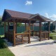 Gotowa drewniana altana 3.5 x 5 m Retimno