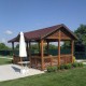 Gotowa drewniana altana 3.5 x 5 m Retimno