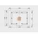 Gotowa drewniana altana 2.7 x 3.7 m Portu