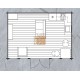 Drewniany letni domek 3.8 x 5.3 m Ryga