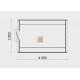 Drewniany letni domek 4 x 2.8 m Helsinki 