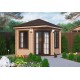 Gotowa drewniana altana 2.8 x 2.8 m Prowansja