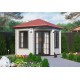 Gotowa drewniana altana 2.8 x 2.8 m Prowansja