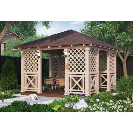 Gartenlaube aus Holz Argos 