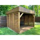 Gotowa drewniana altana 3.5 x 3.5 m Walencja